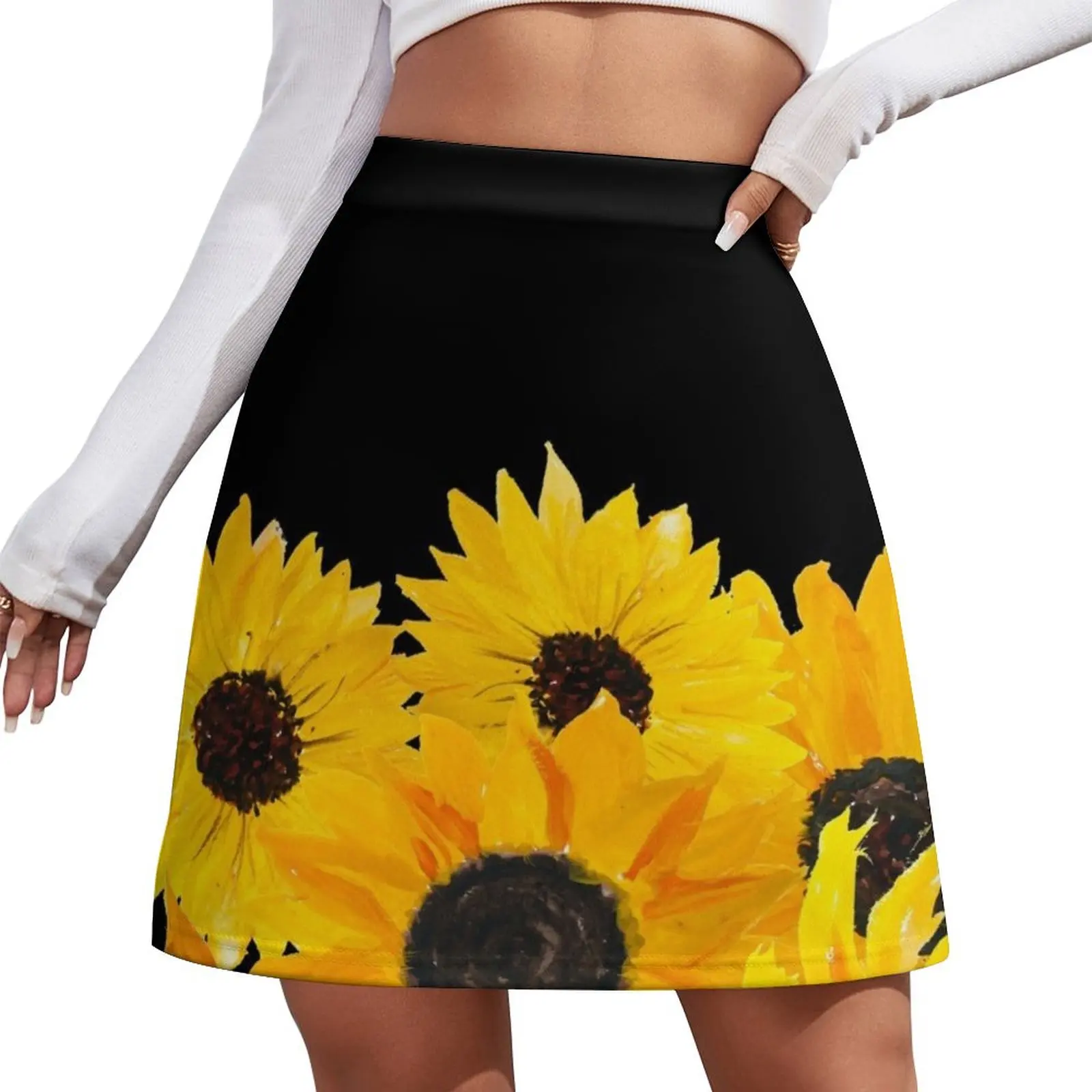 

Painted sunflower bouquet Mini Skirt fairy grunge cosplay Mini Skirt