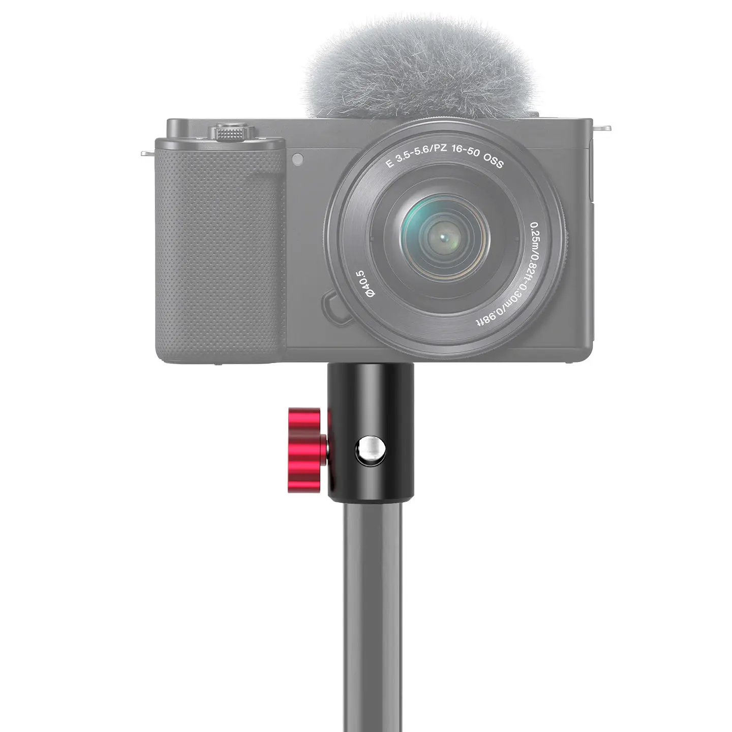 ユニバーサル10-16mmライトスタンドアダプターマウント、1-4-20ネジクイックリリース付き、アルカスネイルボールヘッド三脚用、スマホ・一眼レフカメラ対応