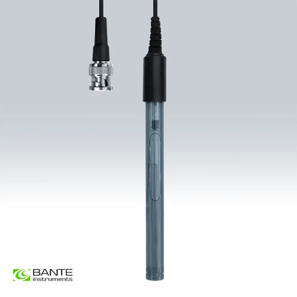 pH sensor for semisolid samples BNC Flat surface sensitive membrane Economy combination electrode Brand BANTE