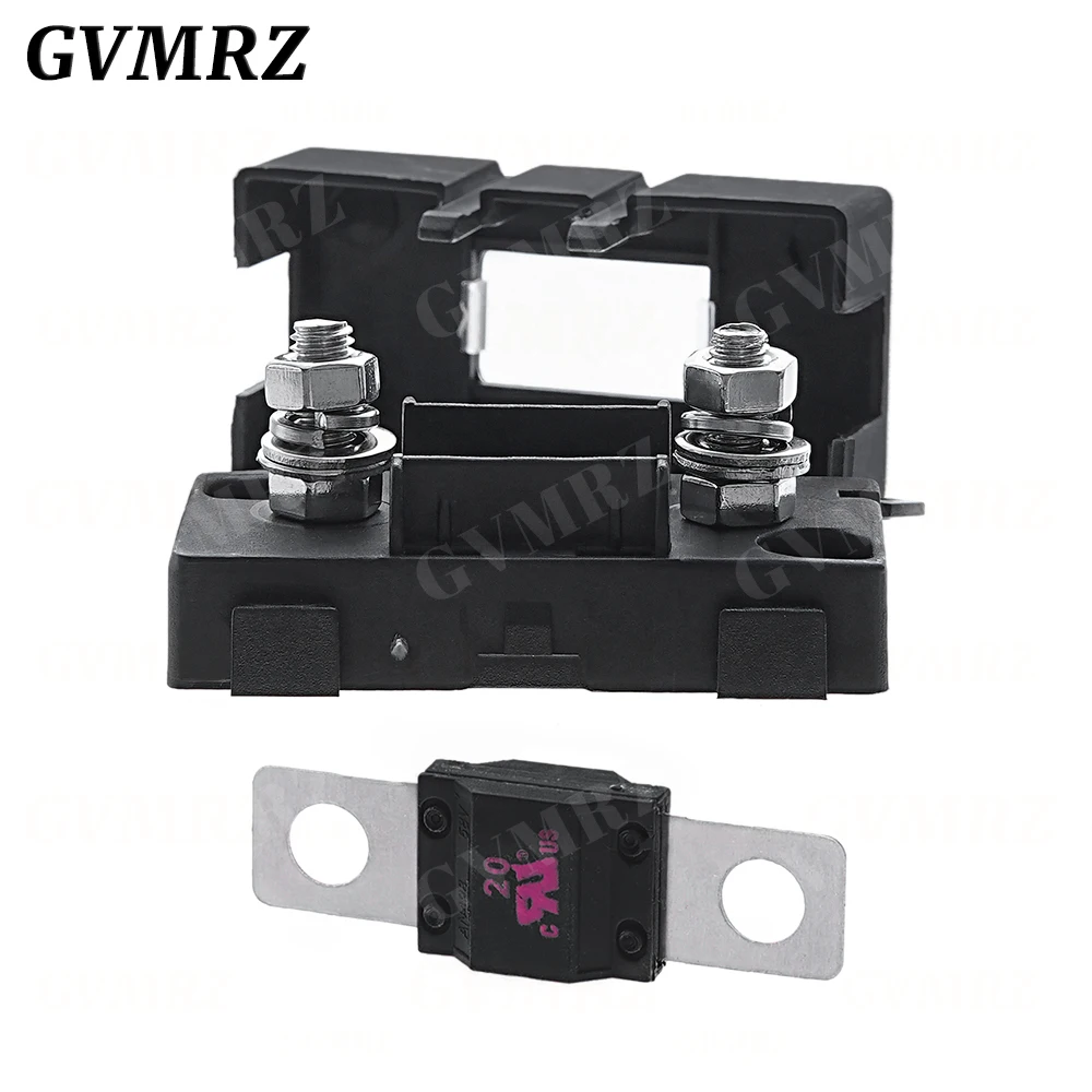 1Set ANS Trumpet Fork Plug Fuse 32V 40A 50A 60A 70A 80A 100A 125A 150A 200A Bolt Fixed Insurance Film + ANS-8 Safety Plate Base