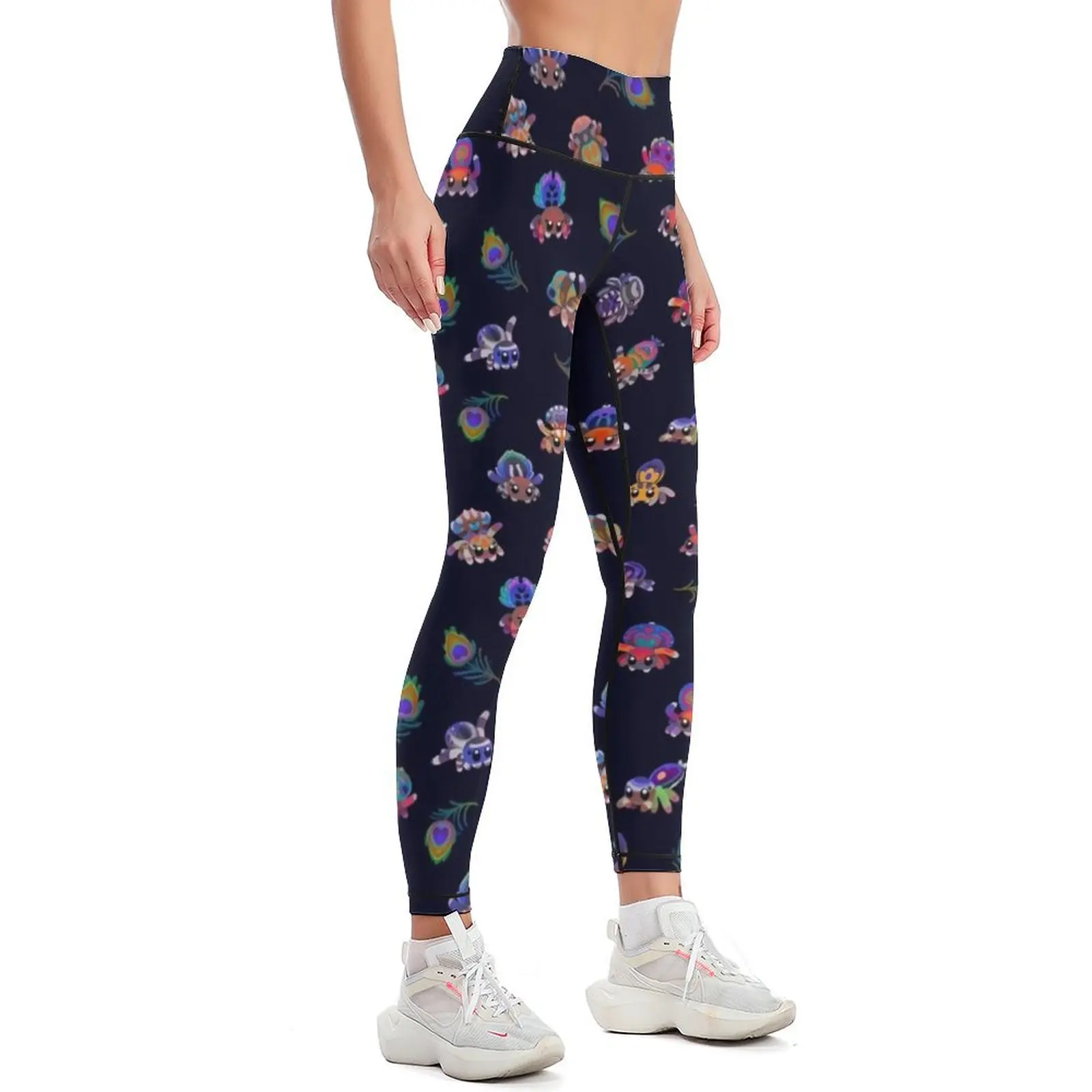 Peacock Spider Leggings para mulheres, Fitness Set, Roupas De Ginástica, Harem Pants