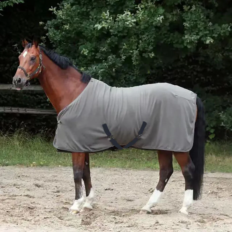 Tappeto per cavalli in flanella di alta qualità Foglio per mosche Coperta per cavalli Tappeto per insetti Prodotti di fabbrica Equitazione traspirante