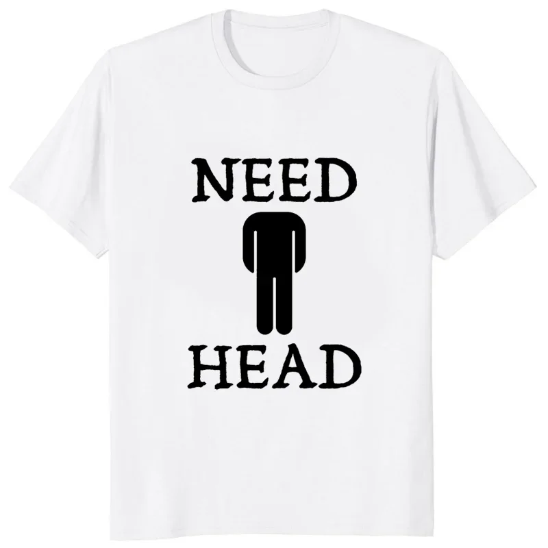 Need Head Funny Printed Cartoon Graphic Man Tshirt Streetwear Hipster Loose Hip Hop T Shirt Fashion Breathable Comfortable Tees