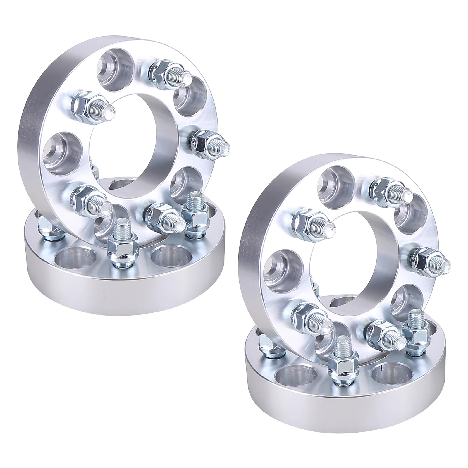 

4pcs Silver 1.25-inch 32mm flange wheel adapter 5X4.5 TO 5X4.25 wheel gasket 74mm center hole 12x1.5 bolts
