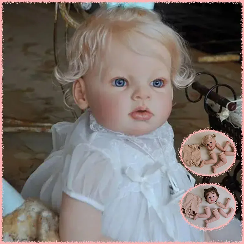 Lifelike Reborn Arianna Doll Kit 19inch Unassembled Multiple Layers Painting DIY Doll Parts With Visible Veins Hand-Root Hair