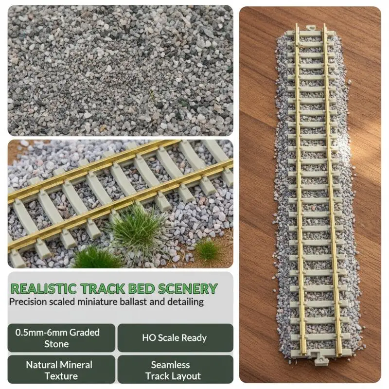 Natural Mini Landscape Gravel Stone 100g Realistic Model Material for DIY Sand Table Railway  Pot Decor