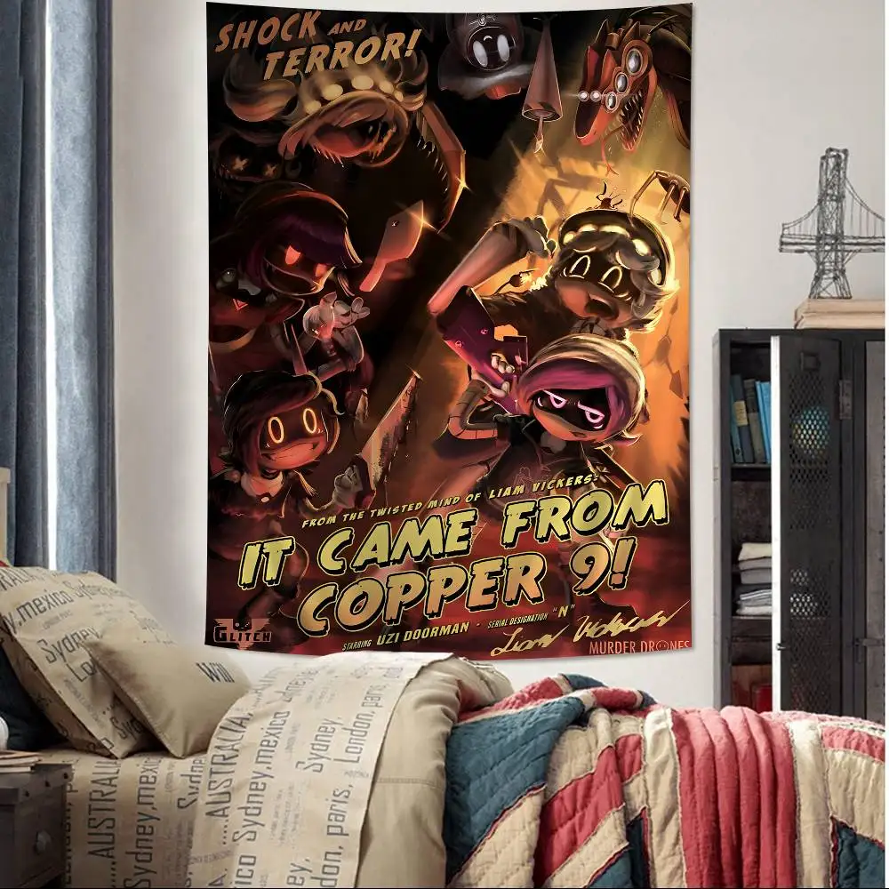 Anime Murder Drones DIY Wall Tapestry for Living Room Home Dorm Decor Wall Art Decor