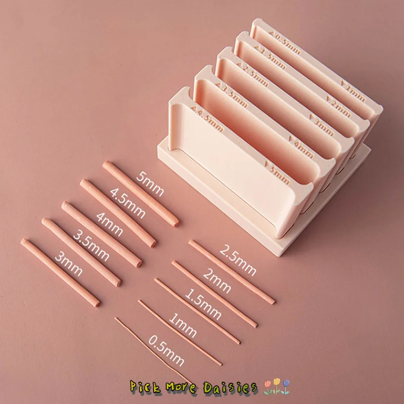 เครื่องมือทำดินเหนียวม้วนมือ DIY ขนาด 0.5-5 มม. แม่พิมพ์ม้วนดินเหนียวนิ่มสำหรับทำต่างหู สร้อยข้อมือ จี้ ดินโพลิเมอร์