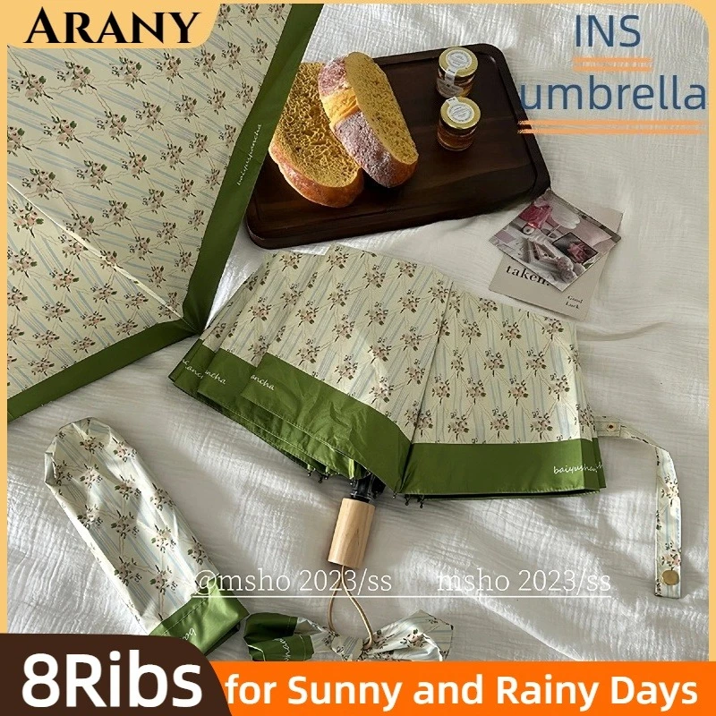 

ARANY Summer Umbrella for Women Suitable for Both Sunny and Rainy Days Compact and Portable Sun Protection and UV Protection