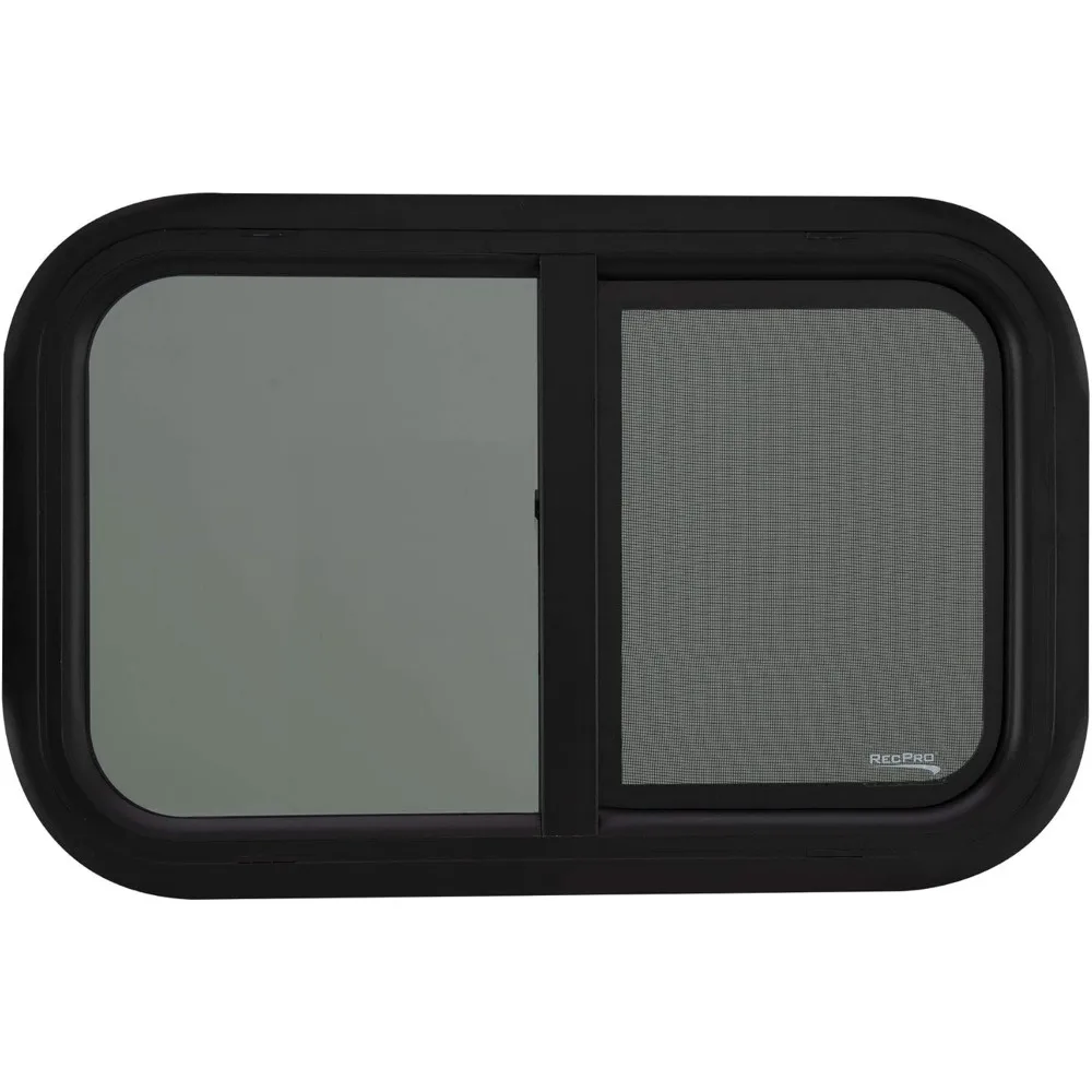 نافذة منزلق أفقية 24 واسعة × 15 على شكل دمعة عالية RV مع زخرفة اختيارية 1.5 للاستبدال