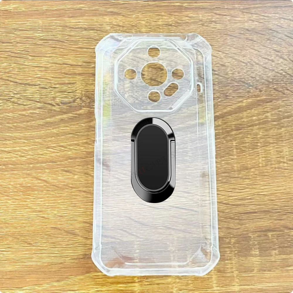 For Ulefone Armor X16 6.56" Ulefone Armor X16 X 16 Pro Back Ring Holder Bracket Phone Case TPU Soft Silicone Cover