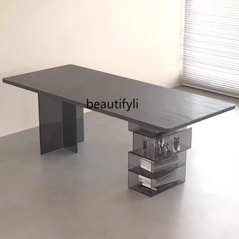 Acrylic Transparent Suspended Table Leg Storage Rack Multi-functional Support Creative Storage Bracket  hr