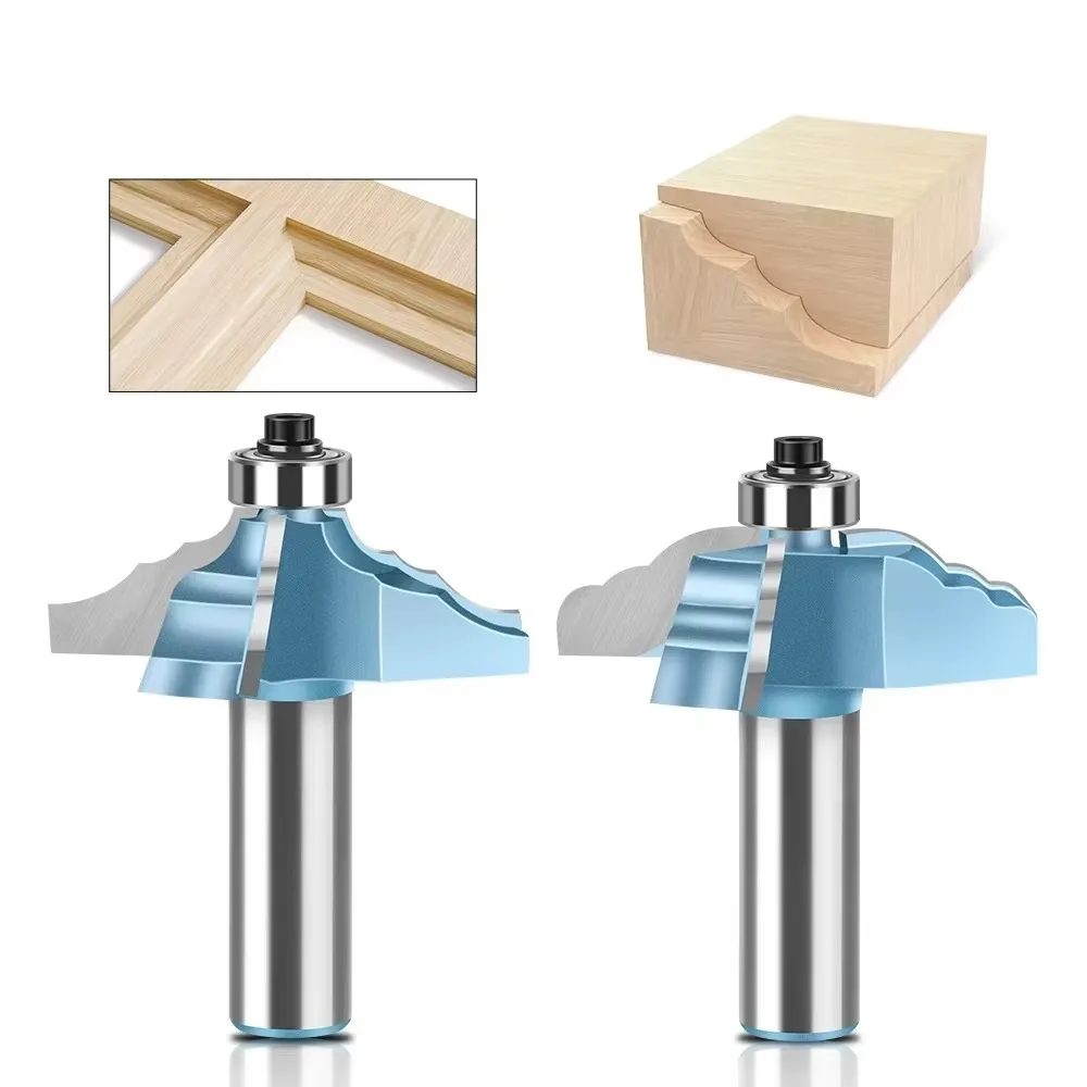 

2 шт., 12 мм, 1/2 дюйма, хвостовик, три края, полоса, женский фрезерный станок, набор резаков для окон и дверей, антикварная рама, врезная фреза