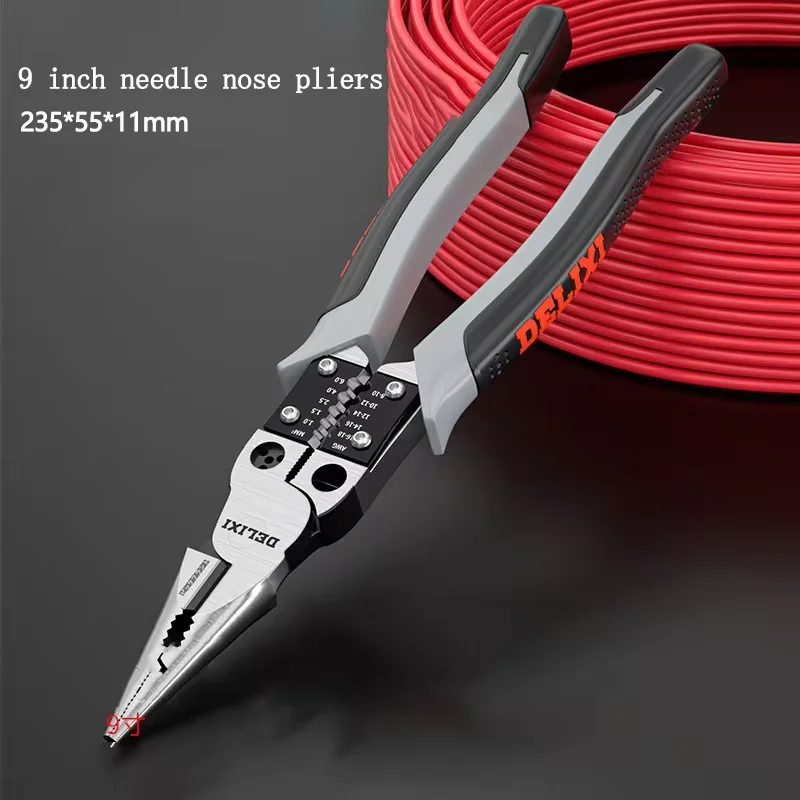 1PC 7/9 Zoll Hardware Werkzeuge Multifunktionale Langlebige Draht Zangen Diagonal Zangen Cut Draht Zangen Spitz Zangen – Detail 10