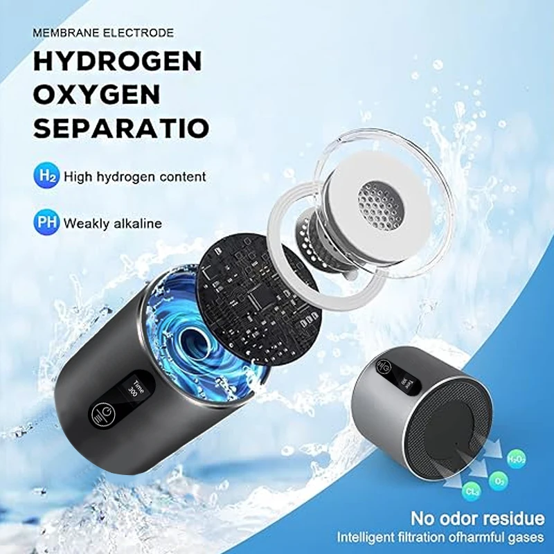 سعر المصنع زجاجة ماء الهيدروجين المحمولة H2 كوب ماء غني SPE PEM آلة ماء الهيدروجين زجاجة مولد المؤين #3