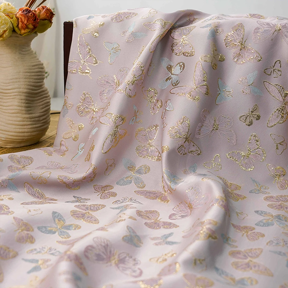 Rosa Schmetterling Brokat Satin müde, Ballkleid für Mädchen Puff Baby Blumenmädchenkleid für Hochzeit, Geburtstag, Kleinkind, Kinder, 1–14 Jahre – Detail 1