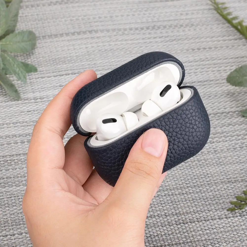 حافظة جلدية لأجهزة AirPods 4 حافظات سماعات أذن للأعمال لأجهزة Apple AirPods 4 4th Generation 2024 غطاء سماعة الرأس Mag