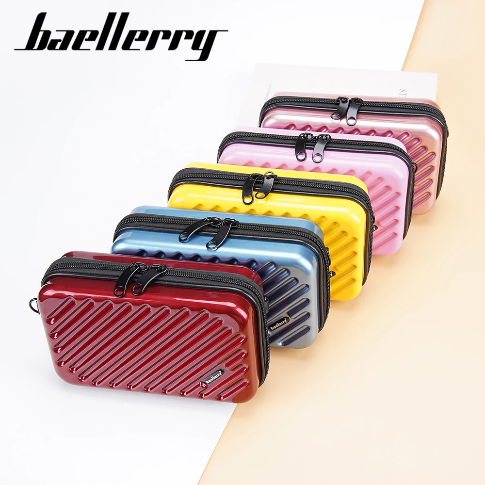 Baellerry Women Zipper Makeup Bags High Quality Crossbody Shoulder Bag Handbags Portable Cosmetic Case Female Travel Storage Box