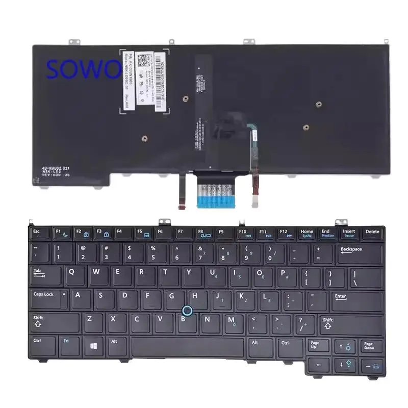 0. Новая клавиатура с подсветкой для DELL Latitude E7440 E7420 E7240 E7420D 12 7000