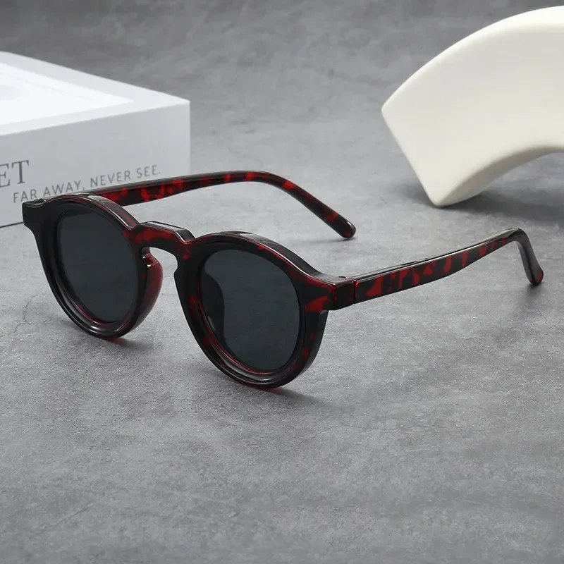 New Retro Round Small Frame Sunglasses Personalized High-end Men\'s and Women\'s Glasses Fashion Trend UV Resistant Sunglasses