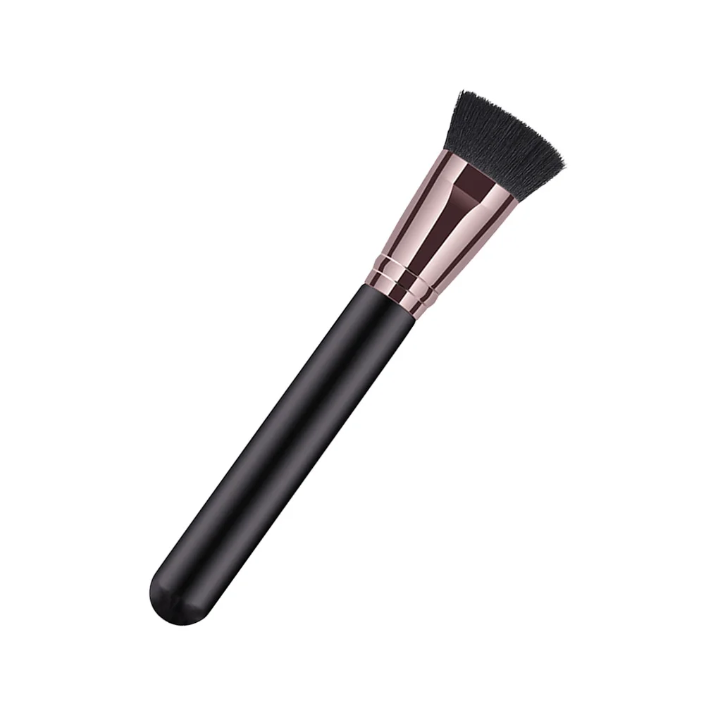 

Flat Foundation Brush Premium Synthetic Bristles Natural Makeup Look Cosmetics Brush Controlled Eye Shadow Application No