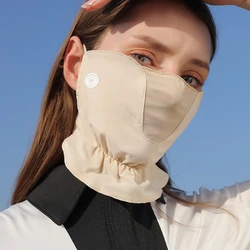 Stili multipli nuova maschera per la protezione solare maschere in Chiffon per la prevenzione della polvere resistenti ai raggi UV da guida all'aperto da donna traspiranti sottili