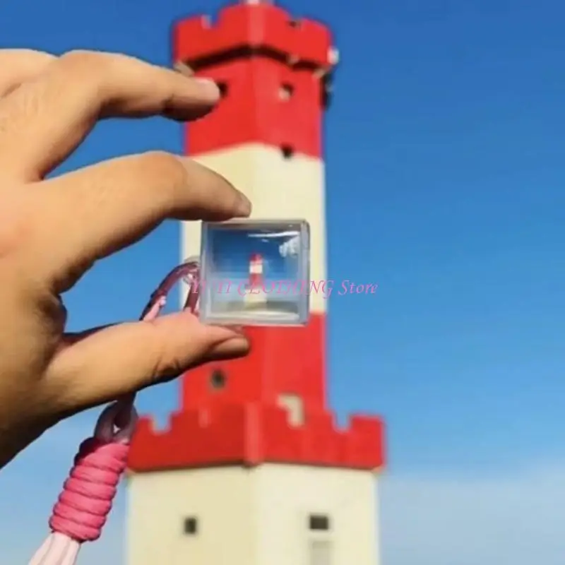 N5KF World Exploration Theme Transparent Frame Keychain Modern Pixelation Design Practical Gift For Friend Gamers