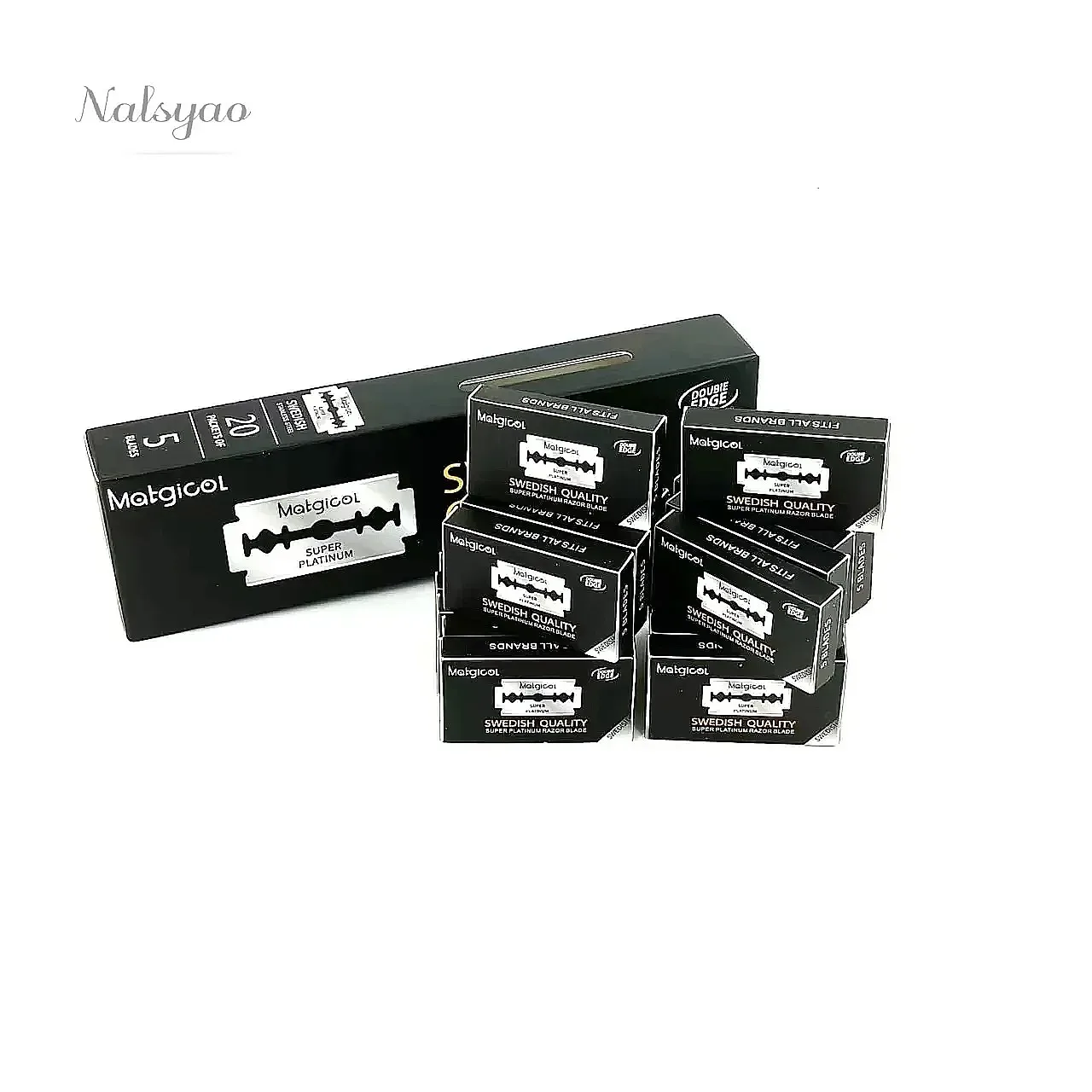 100 Pack Super Platinum Double Edge Blades Ultra Sharp Stainless Steel Men Shaving Blade