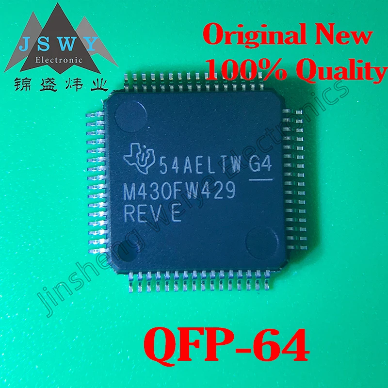 

(1/5 Pieces) MSP430FW429IPMR LQFP-64 M430FW429/60KB Flash Memory/8MHz Microcontroller/New Original Stock Electronic
