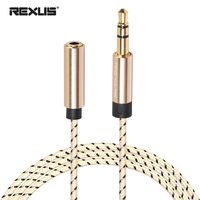 0.5m/1m/1.8m/3m/5m Earphone Stereo Audio Extension Cable Extender Aux Cord Male to Female For PC Laptop Phone Car Speaker