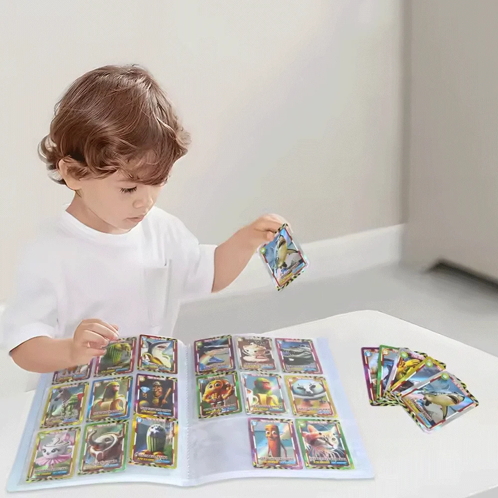 مجموعة بطاقات برينجروت الإيطالية مجموعة بطاقات التداول مع ألبوم البطاقات TungTungTung Sahur Tralala بطاقات لعبة هدايا عيد الميلاد