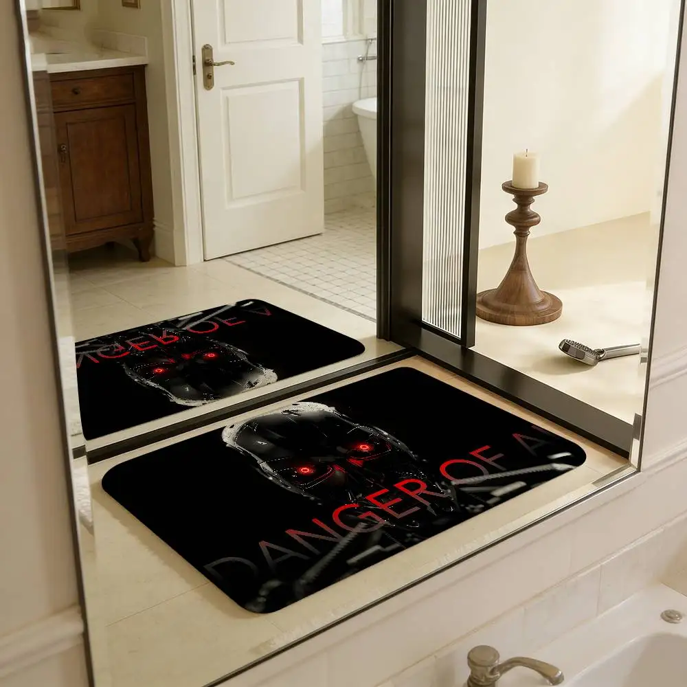 Classic Movie T-Terminator Floor Mat Retro Multiple Choice Living Room Kitchen Rug Non-Slip Modern Home Decor