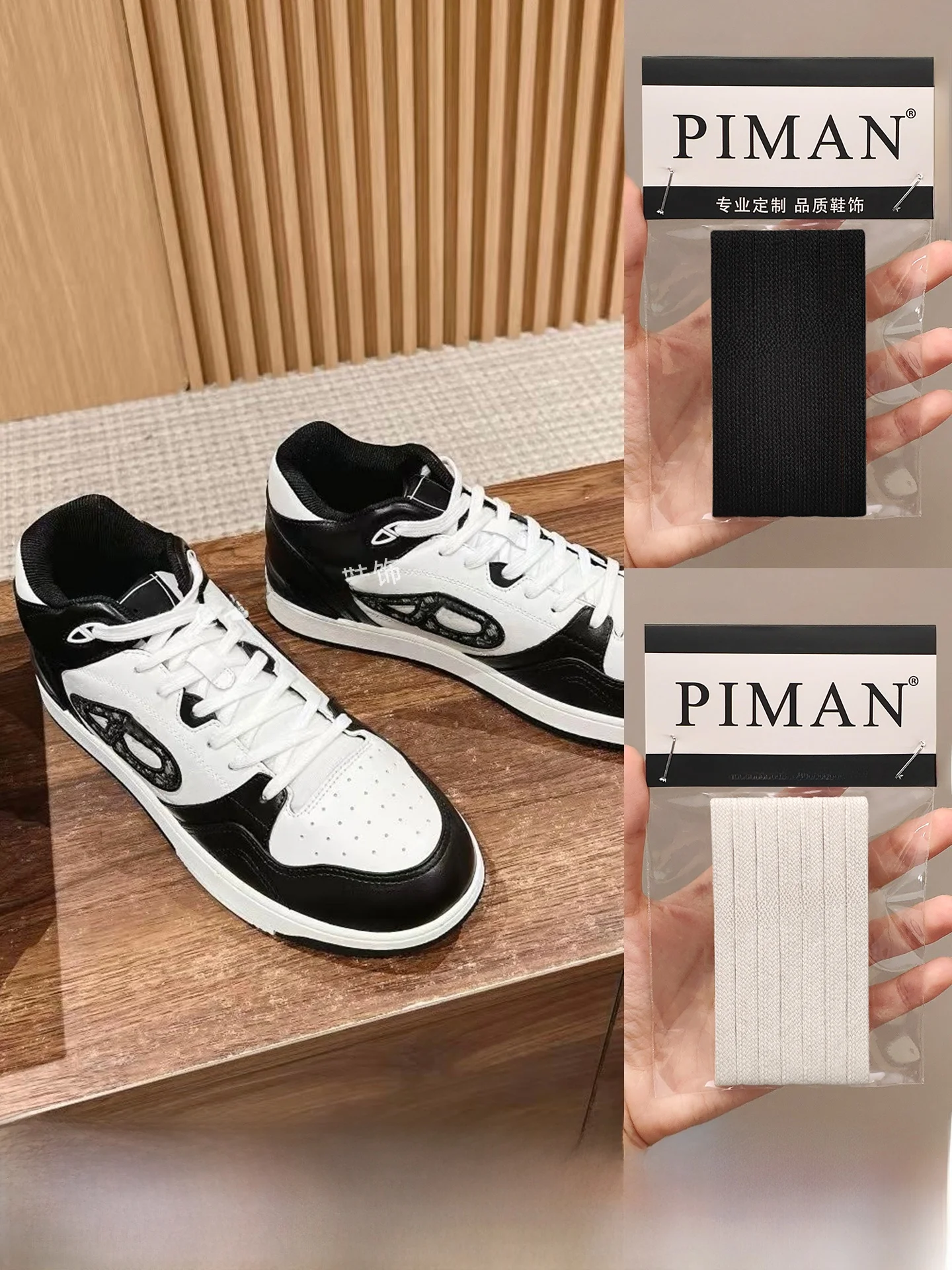 cacos-piman-originais-para-tenis-esportivos-b57-cano-medio-baixo-preto-e-branco-aodao-dupla-camada-masculino-e