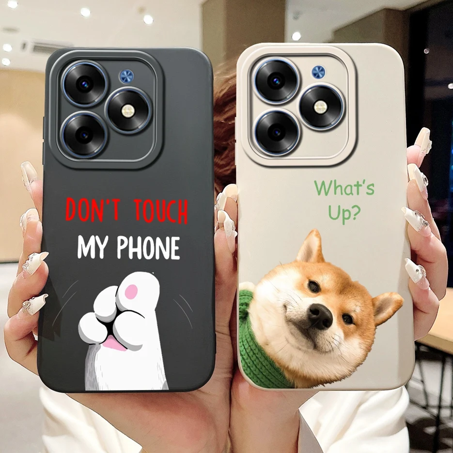 For Tecno Spark Go 2024 Case BG6 Cute Cartoon Painted Cover Soft Silicone Phone Case For Tecno Spark GO 2024 Fundas 6.6\'\' Bumper