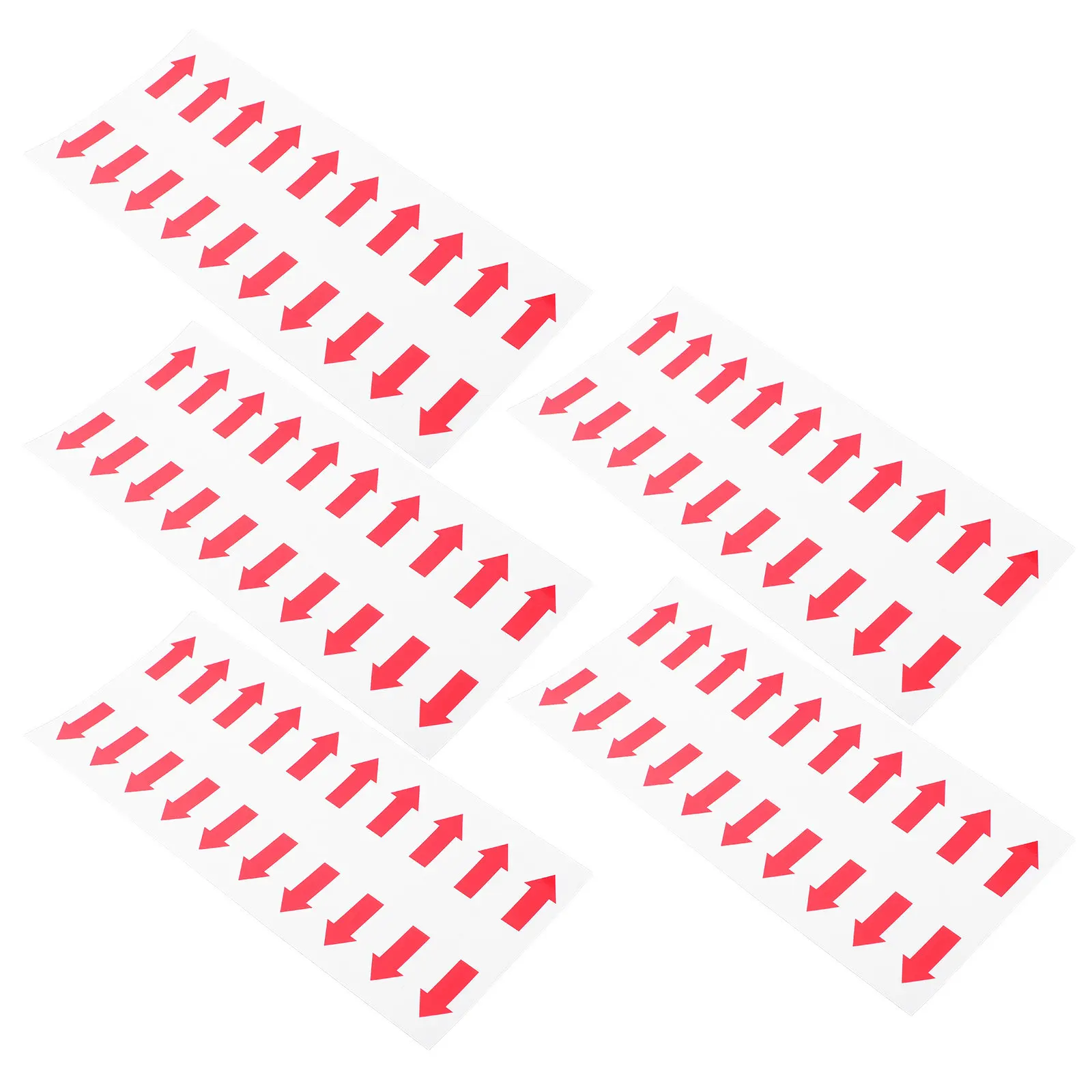 100Pcs Transparent Arrow Instruction Stickers Removable Adhesive Decals for Office Document Sorting Warehouse Shelving Labeling