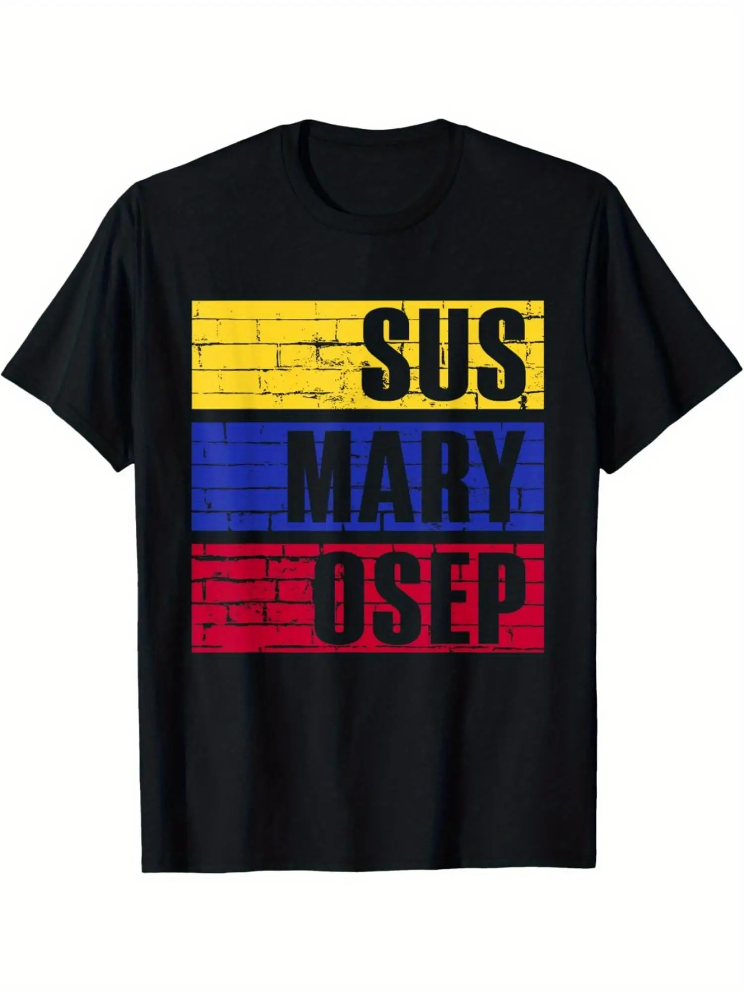 

Funny Retro Vintage Filipino Pinoy Sus Mary Osep Pure Comfort in Style Men's Classic Print Short Sleeve Round Neck Tee