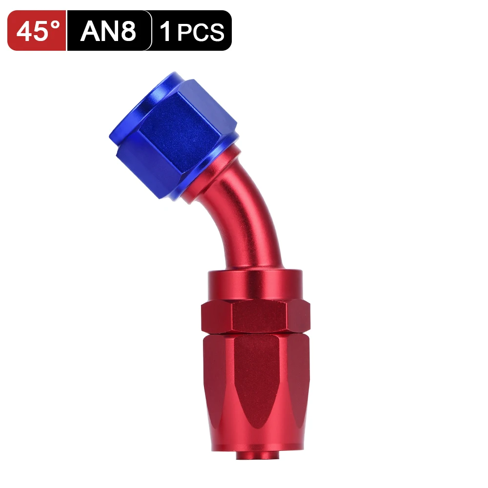 Raccord AN6 Push On Twist Lock - Droit, 45°, 90° Ou 180° - Tuyau Carburant Huile Gaz Haute Qualité
