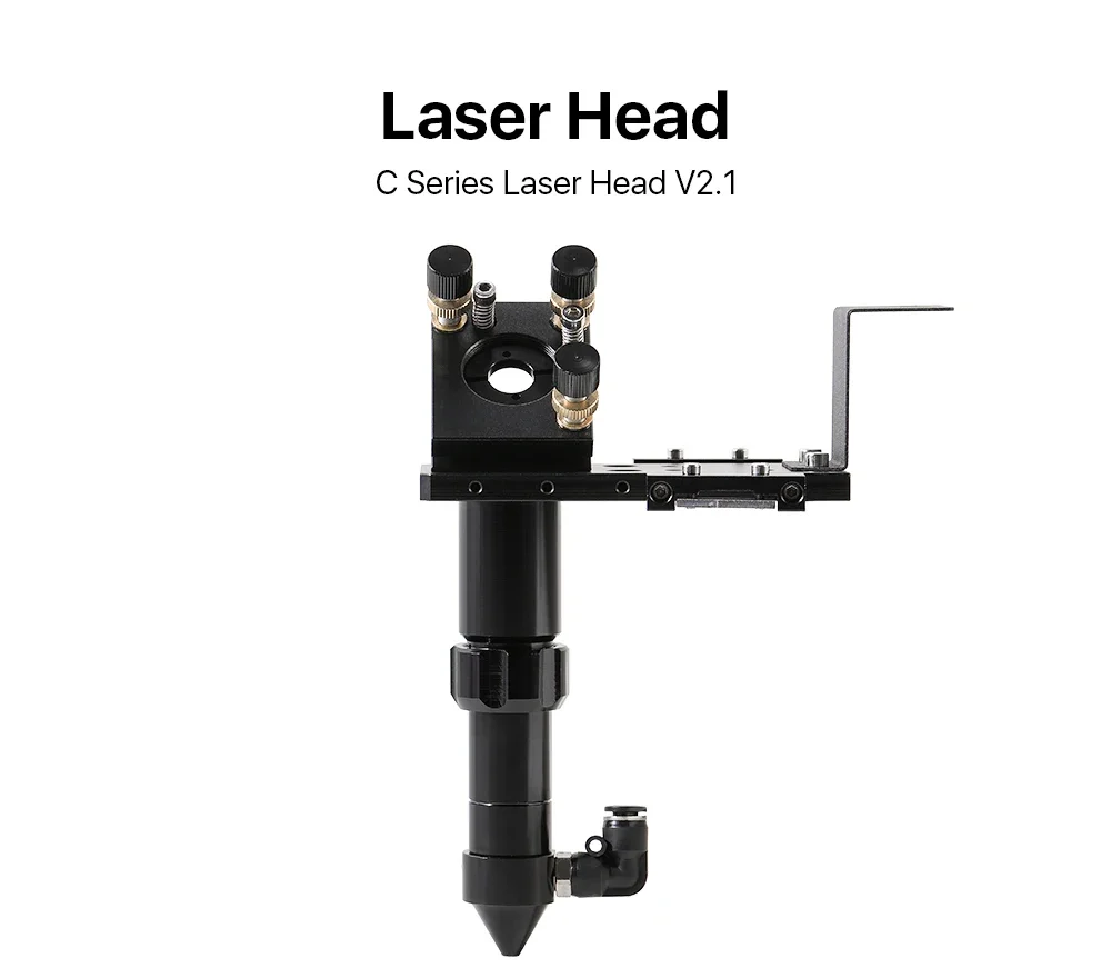 

C Series CO2 лазерная головка Dia.18 FL38.1 & Dia.20 FL50.8/63,5/101,6 мм Крепление для лазерного гравировального станка (черный)