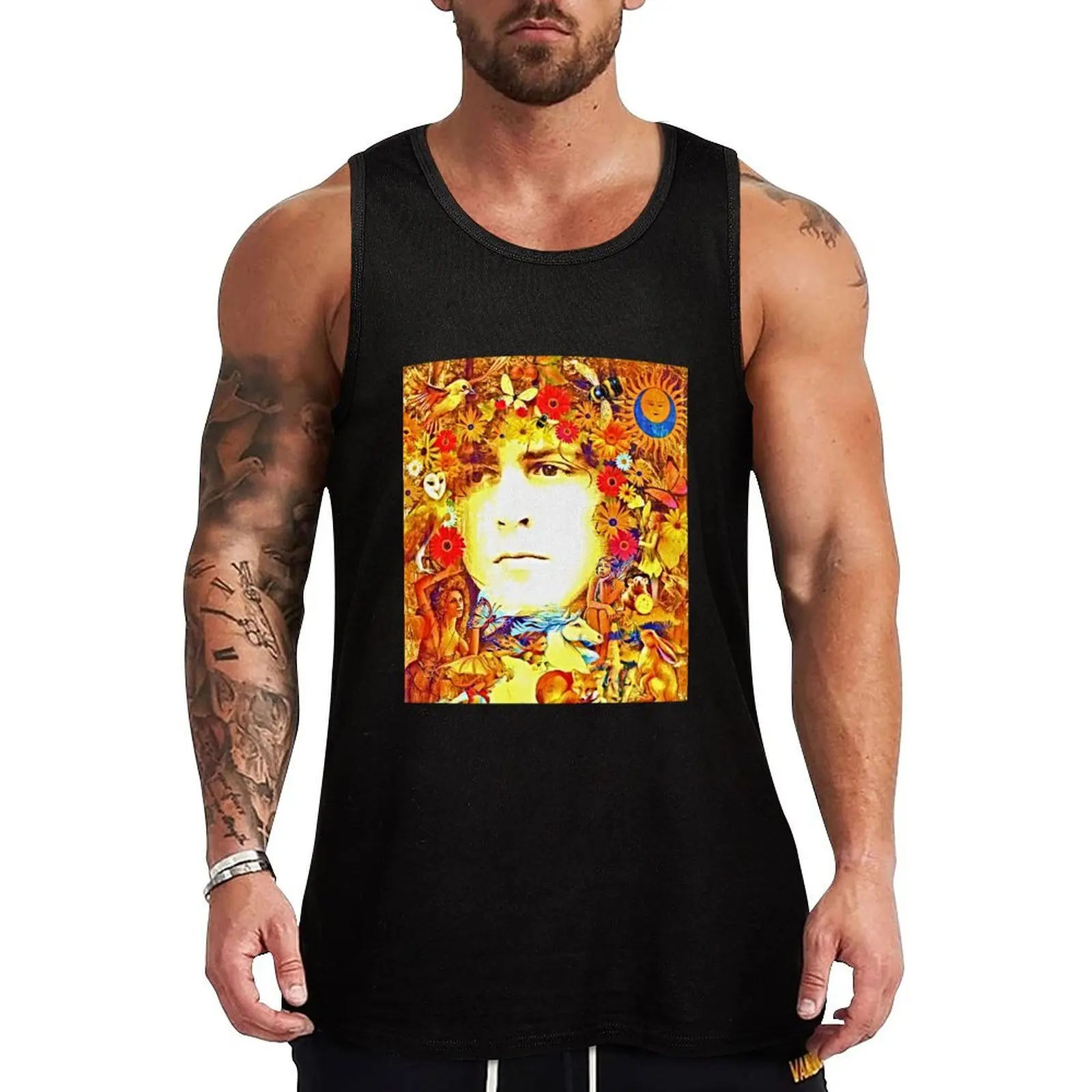 Marc Bolan Tank Top Street Casual Tank Top Urban Sleeveless Shirt