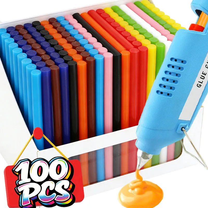 Colorful Hot Melt Glue Sticks Body Dent Removal Repair Strips Strong Viscosity Adhesive Rod Electric Glue Gun Heat Pistol Stick