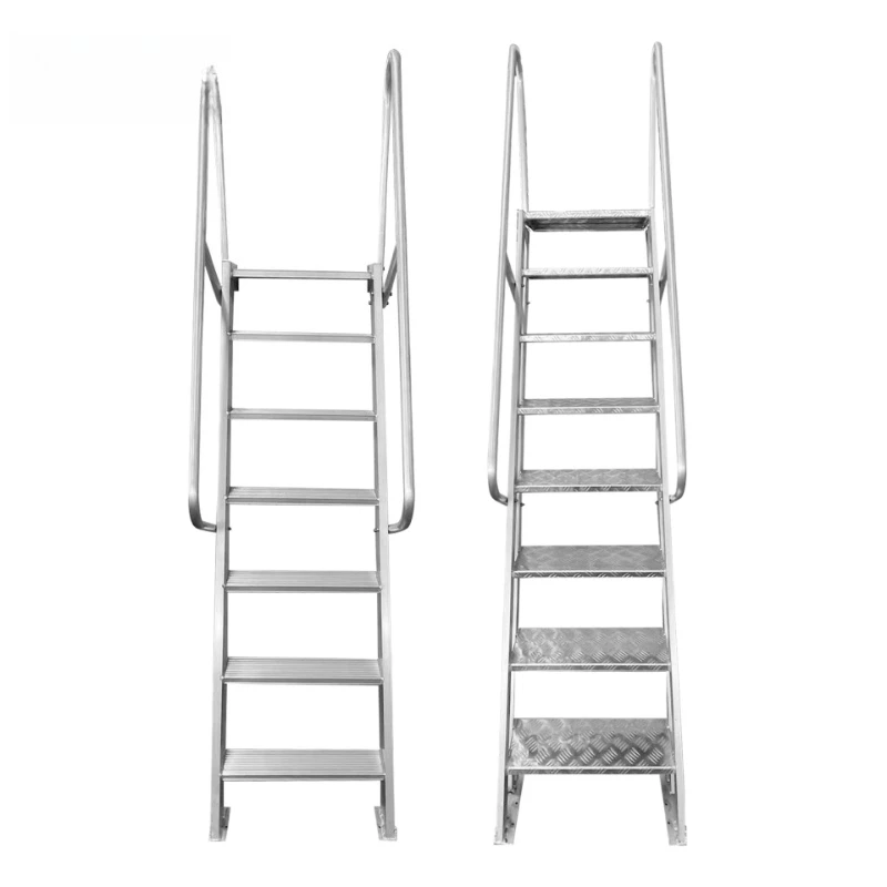 Thickened welding, aluminum alloy loft ladder, household climbing stairs