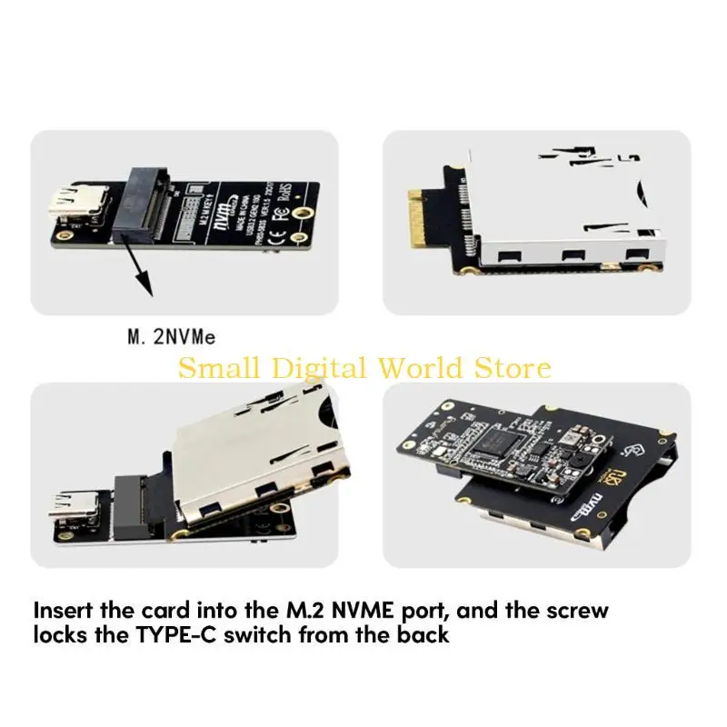 77UB CFEXPRESS TYPTBカードからNVMEポートアダプターコンバーター拡張サポートPCIE4.0