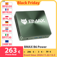 BMAX B6 Power Mini PC, Intel Core i7-1060NG7 up to 3.8GHz, 16GB LPDDR4 1TB SSD, Wi-Fi 6 Bluetooth 5.2 Windows 11 Pro 3.5mm Audio