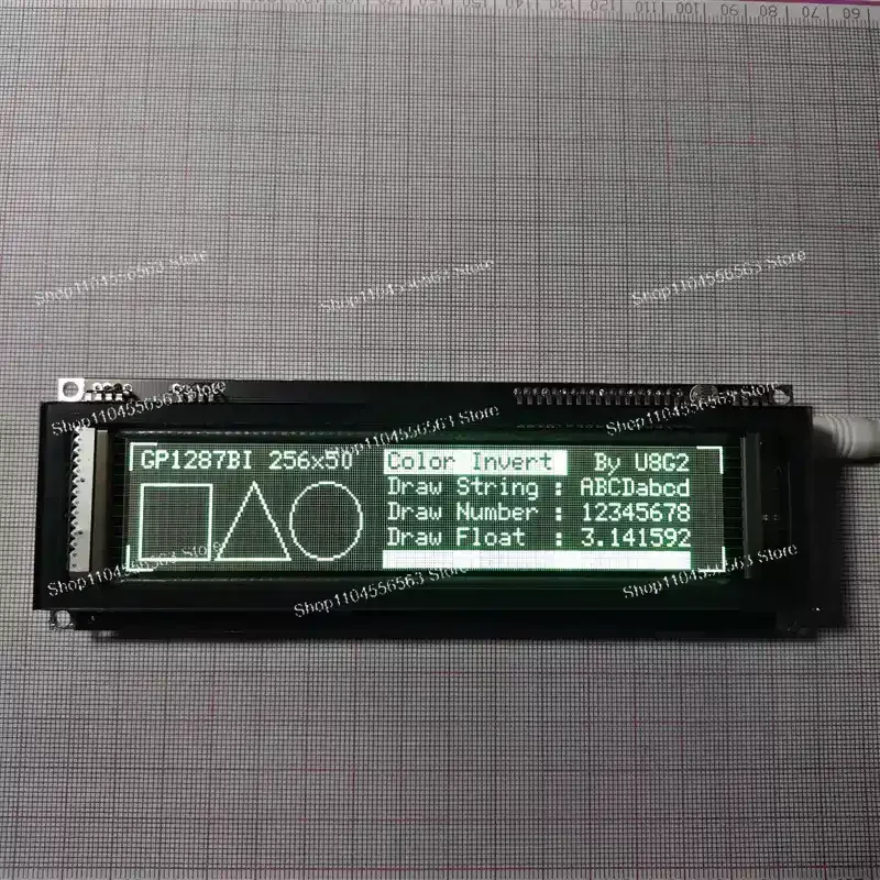 

6.1inch VFD Fluorescent Screen, 256×48 Graphic Dot Matrix Display Module, STM32 Development Board Compatible