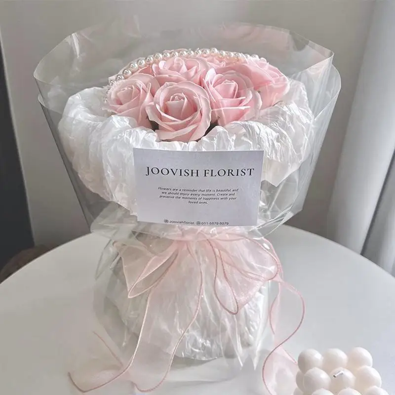40MM 30 Yards Roll Of Satin Ribbon Flower Bouquet Wrapping Lace Tulle Ribbon DIY Craft Decorating Flower Pattern Organza Ribbon