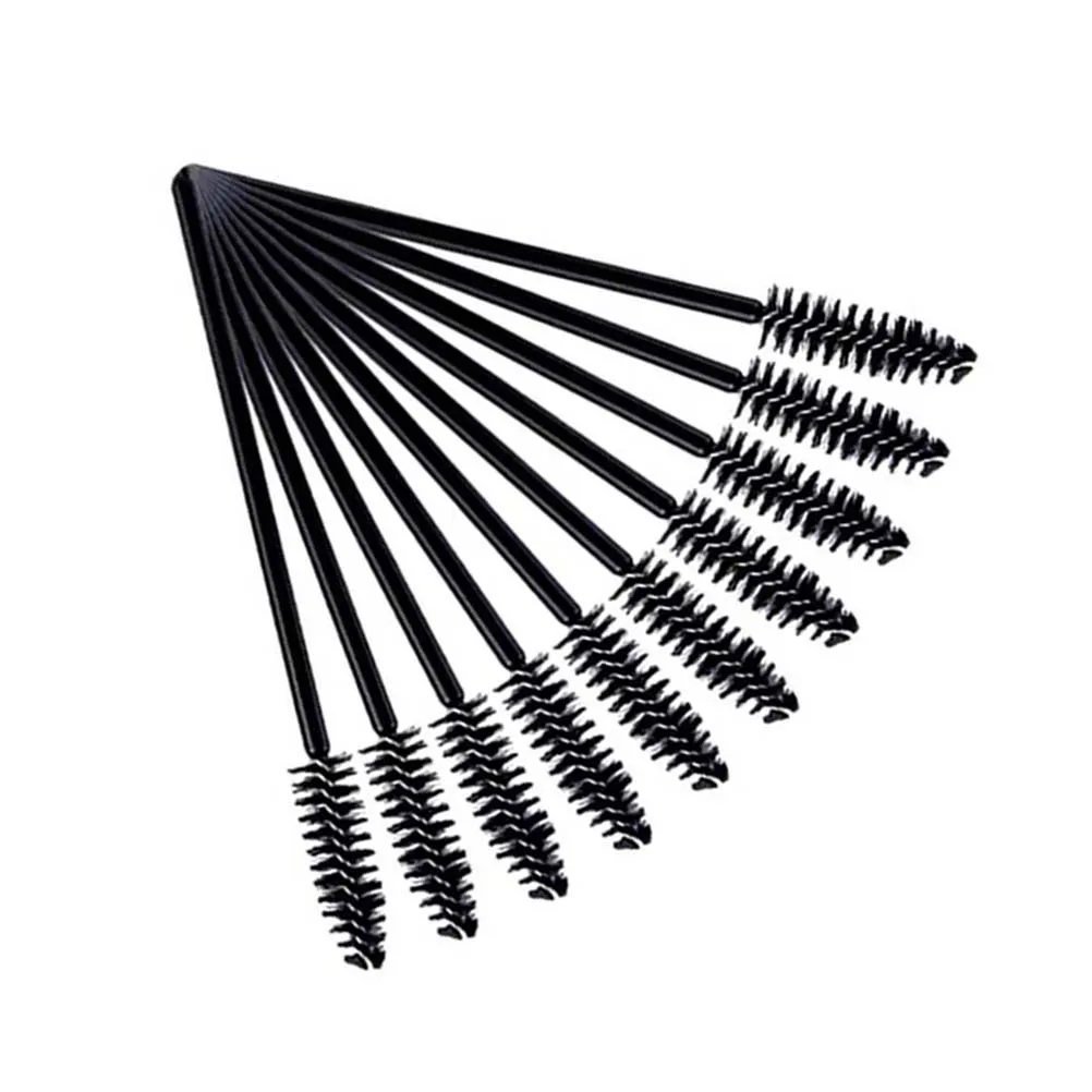 12 Stücke Wimpern Mascara Pinsel Zauberstäbe Applikator Kit Mini Nylon Schwarz für Curling Kämmen Wimpern Augenbrauen Wimpernbürste