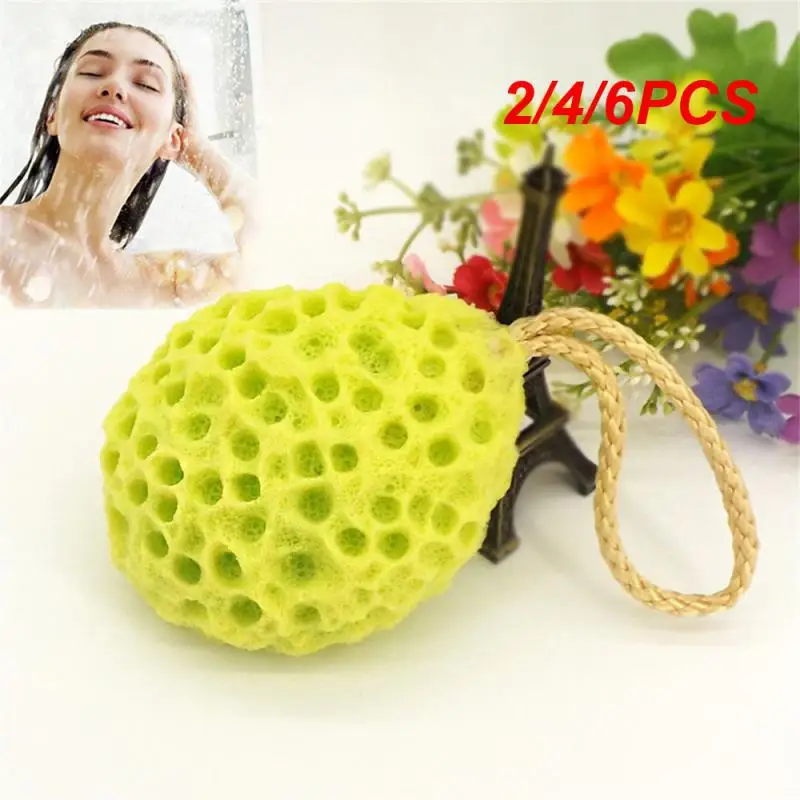 2/4/6PCS Hydrophilic Safety Small Household Non Latex Comfortable Portable Bathroom Sponge Practical Universal Bath Simple