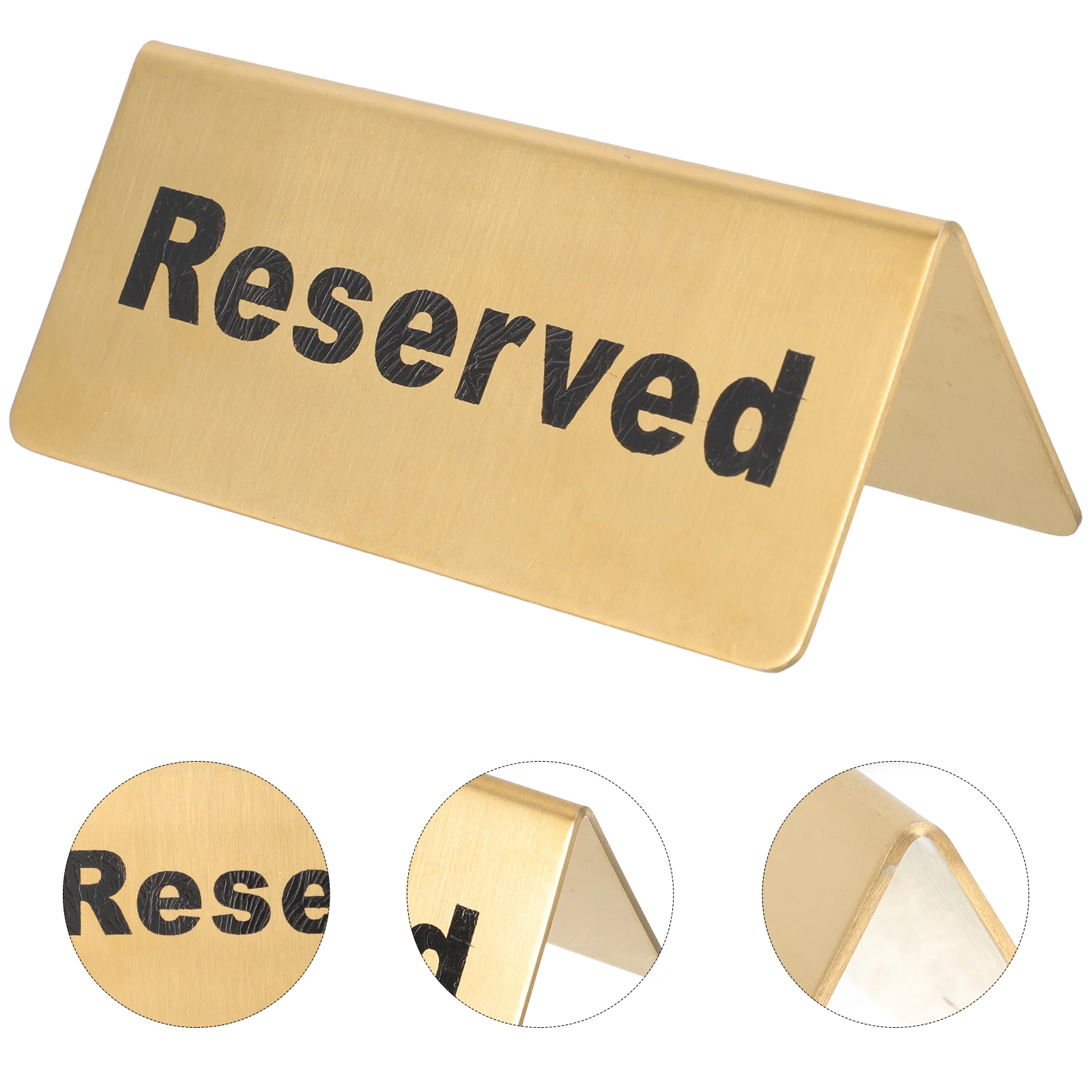 Reserved Table Logo Teepee Tent Multipurpose Card Restaurant Sign Seating Signs Stainless Steel Bar Banquet Dinner