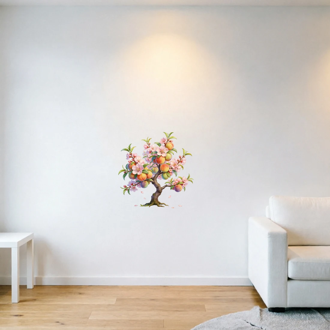 Three Ratels CEE217 Harvest peach tree wall stickers for home decoration