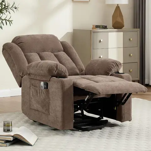 Power Lift Recliner Chair for Elderly with Massage and Heat, Recliner Chairs for Adults, Upgraded Fabric Reclining, Customized